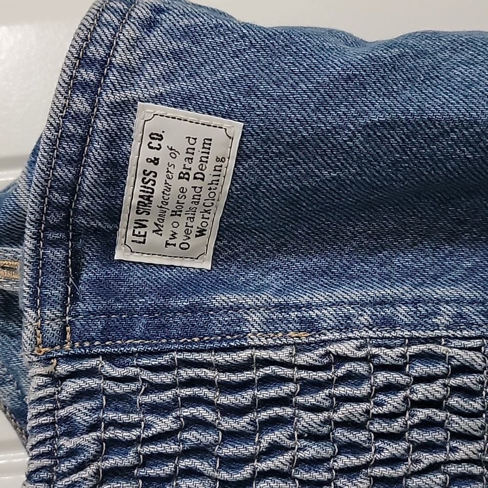 Levi's Malene bustier button front denim dress Sz S NWT - Picture 7 of 10